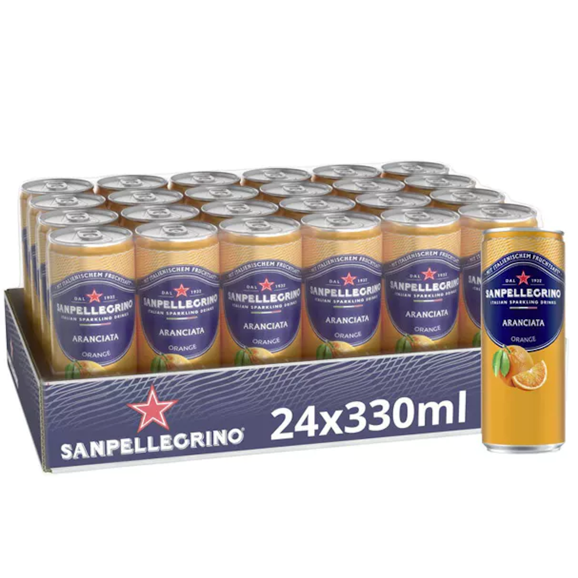 San Pellegrino Aranciata  (24/0,33 Ltr. Dose EINWEG)