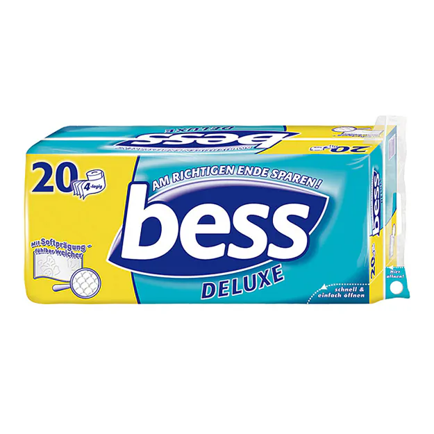 Bess Deluxe Toilettenpapier 4-lagig (20 x 150 Blatt)