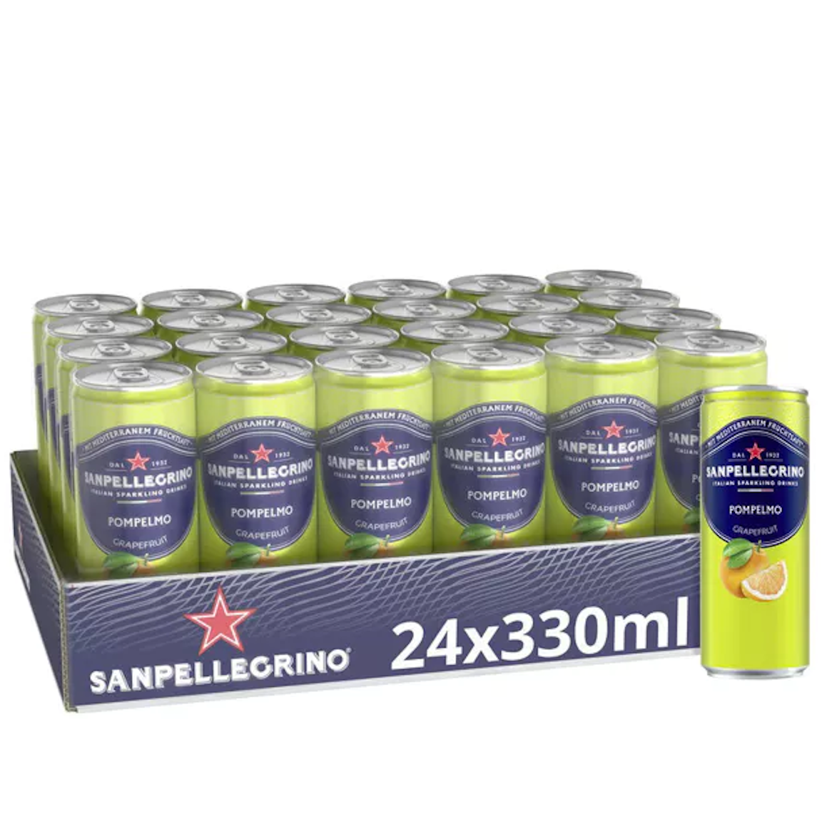 Sanpellegrino Pompelmo  (24/0,33 Ltr. Dose EINWEG)