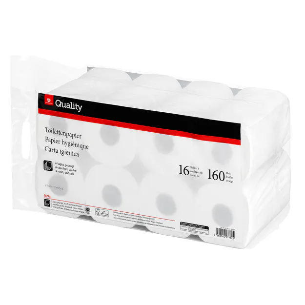 TransGourmet Quality Toilettenpapier 4 lg. (16/160 Blatt)