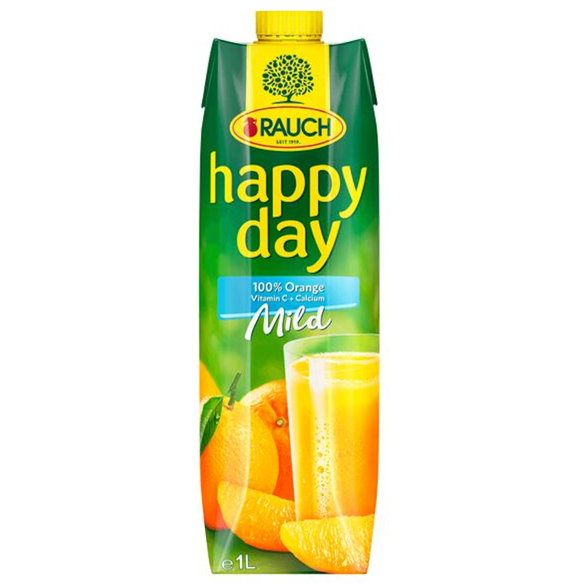 Rauch happy day Orange Mild 100% + Calcium (6/1,00 Ltr. Tetra EINWEG)