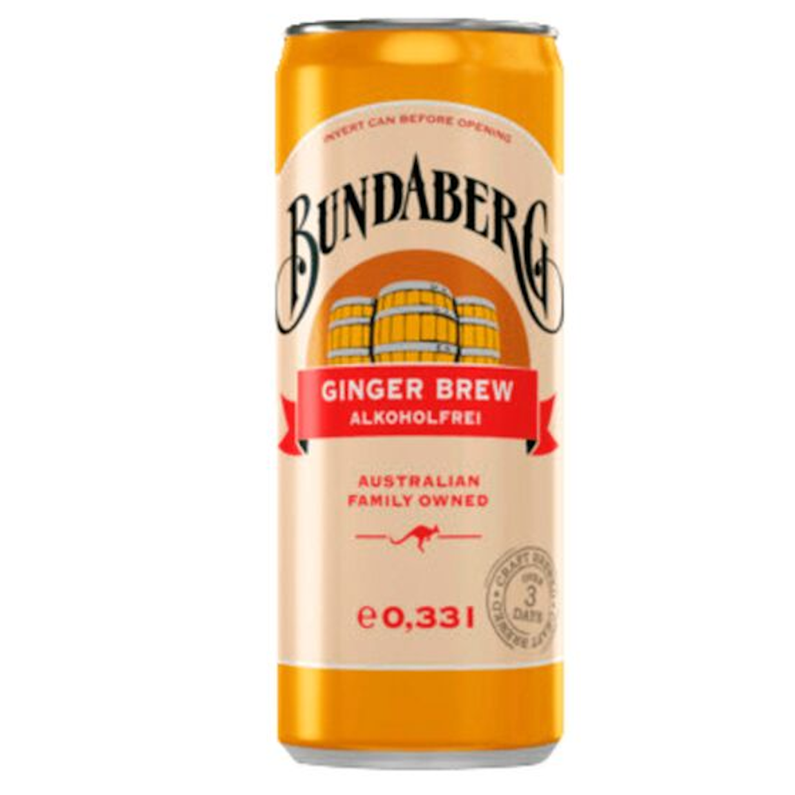 Bundaberg Ginger Brew (12/0,33 Ltr. Dose EINWEG)
