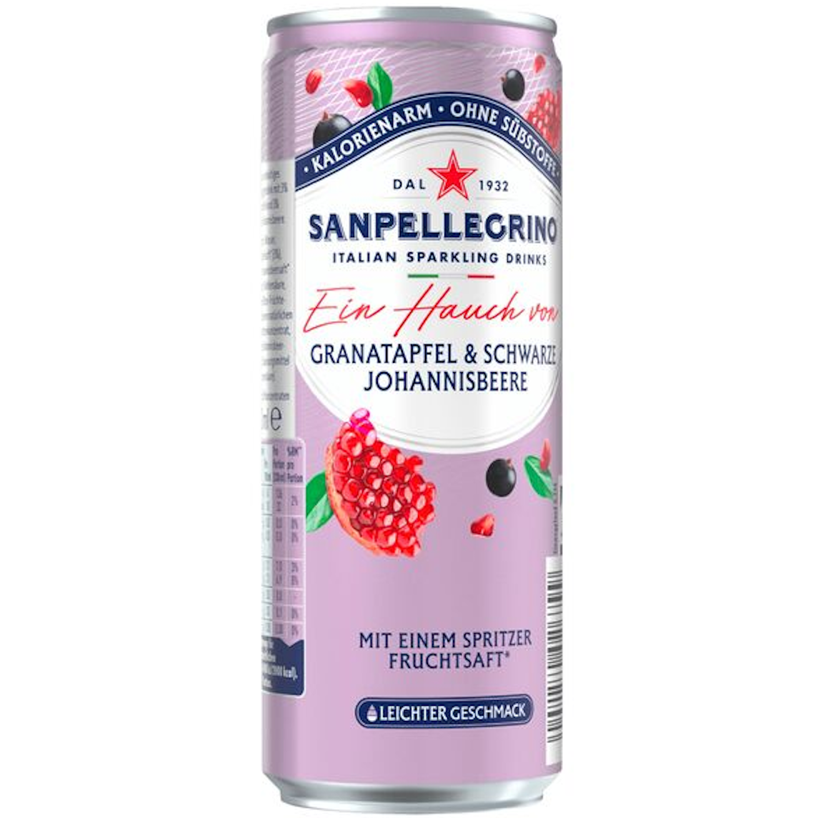 San Pellegrino Creazioni Granatapfel & schwarze Johannisbeere  (24/0,33 Ltr. Dose EINWEG)