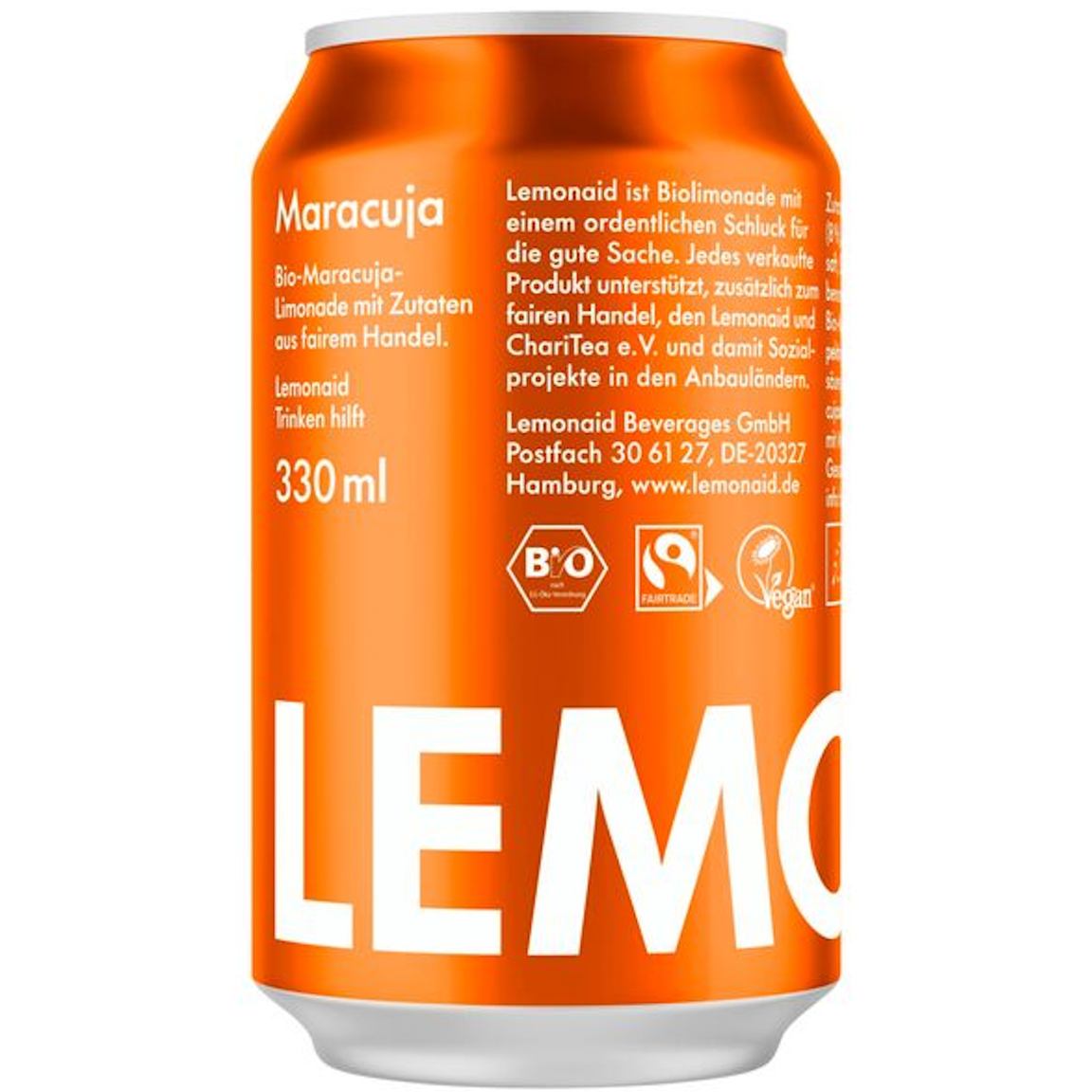 Lemonaid Maracuja  (12/0,33 Ltr. Dose EINWEG)