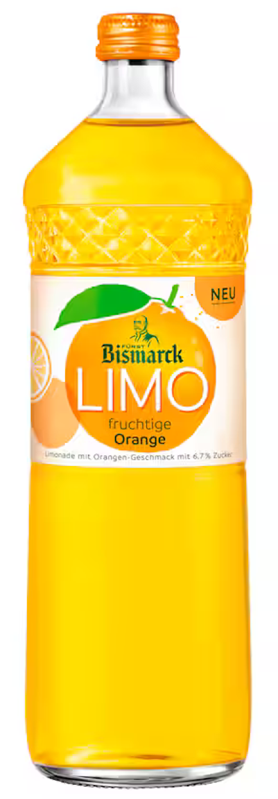 Bismarck Limo Orange (12/0,75 Ltr. Glas MEHRWEG Glas)